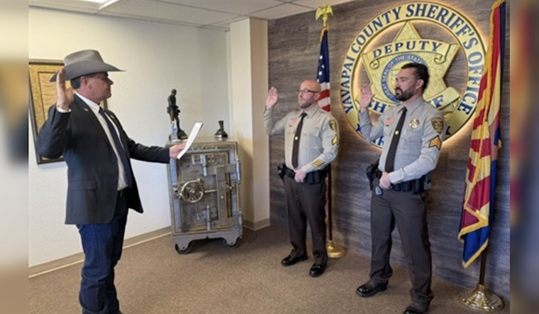 Yavapai County Sheriff's Office Promotes Two Deputies to Sergeant in Prescott Ceremony