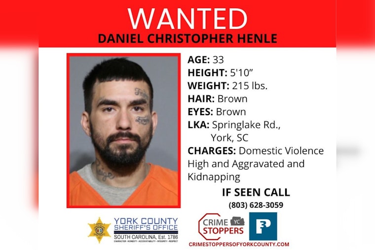 York County Manhunt Escalates for Suspect Charged with Christmas Day Domestic Violence and Kidnapping