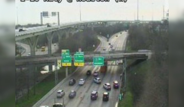 18-Wheeler Hits Bridge on Katy Freeway, Causing Major Delays in Downtown Houston