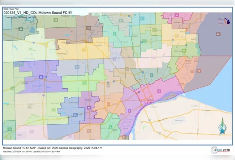  Advancement of Michigan Redistricting Saga as New House Map Awaits Judicial Review, Debate Centers on Detroit's Voting Power