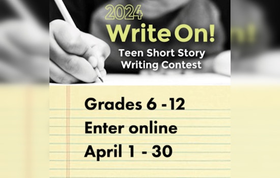Anoka County Library's "Write On!" Contest Calls for Teen Writers to Compete for Cash Prizes and Publication