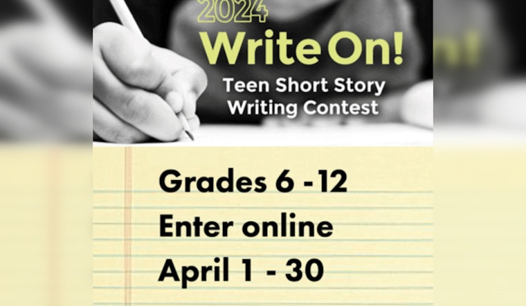 Anoka County Library's "Write On!" Contest Calls for Teen Writers to Compete for Cash Prizes and Publication