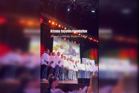 Arizona Coyotes Trade Hockey Sticks for Serving Trays to Support Local Charities at Gala