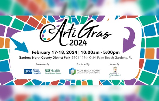 ArtiGras Fine Arts Festival Returns to Palm Beach Gardens with Call for High School Volunteers
