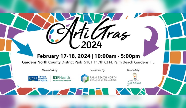 ArtiGras Fine Arts Festival Returns to Palm Beach Gardens with Call for High School Volunteers