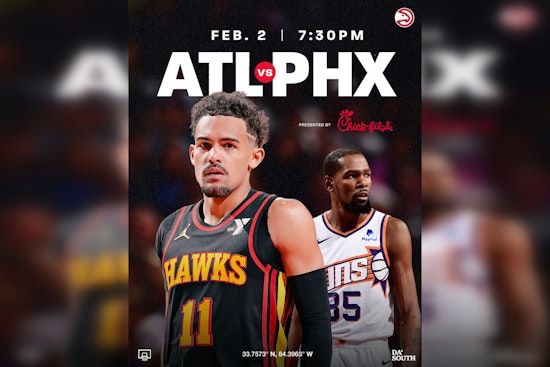 Atlanta Hawks and Phoenix Suns to Duel on Peachtree TV in Friday's Battle of the Baskets