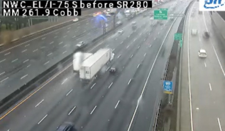 Atlanta Hit by Flooding and Accidents During Storm, Causing Severe Traffic Disruptions