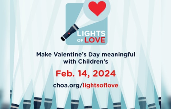 Atlanta Invited to Lights of Love at Children's Healthcare of Atlanta This Valentine's Day