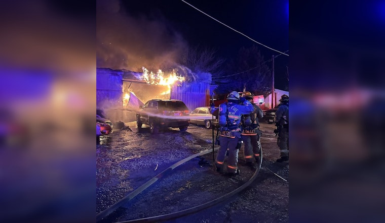 Austin Auto Shop Engulfed in Blaze, Firefighter Injured as AFD Tackles Late Night Inferno
