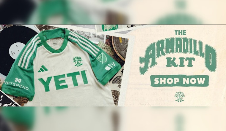 Austin FC Unveils 'Armadillo Kit,' Honoring Music History of Texas's Capital in New Soccer Jersey