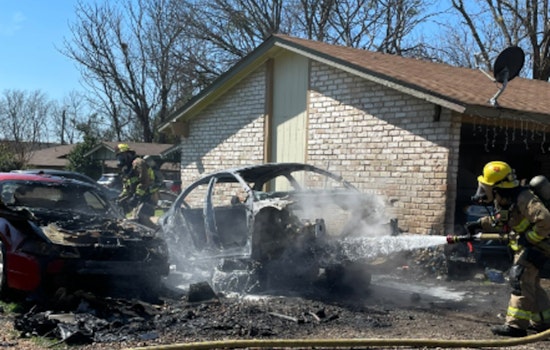 Austin Firefighters Quickly Control Car Fire to Prevent Spread to Nearby Home