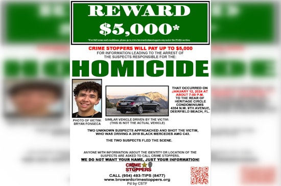 Authorities Seek Public's Help in Deerfield Beach Shooting Death of Teenager Bryan Fonseca