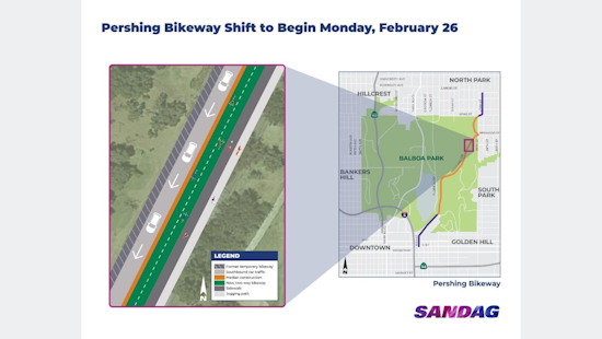 Balboa Park's Pershing Bikeway Upgrades Commence, Enhancing Safety for San Diego Cyclists and Pedestrians