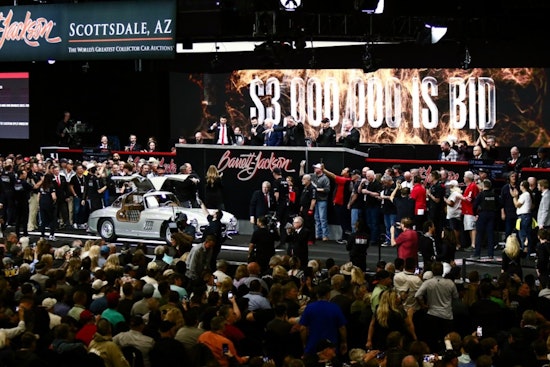 Barrett-Jackson Scottsdale Auction Revs Up Record-Breaking $207.6 Million in Sales with 1956 Mercedes Gullwing Taking the Lead