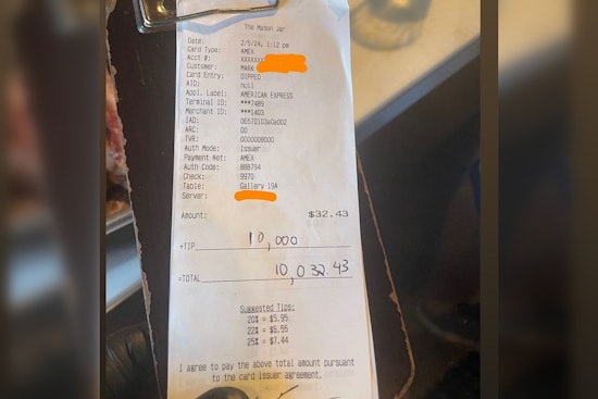 Benton Harbor Cafe Staff Stunned by Customer's $10,000 Memorial Tip
