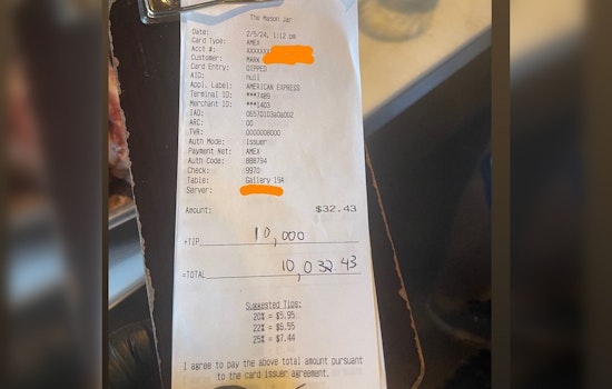 Benton Harbor Cafe Staff Stunned by Customer's $10,000 Memorial Tip