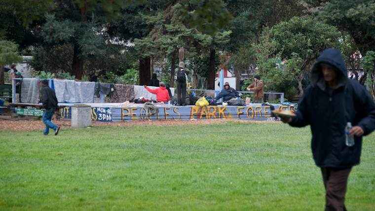 Berkeley's People's Park Activists Paint Street Mural in Protest of UC Housing Project