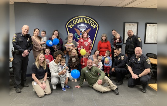 Bloomington Police Share Valentine's Day Cheer with Community Storytime and Treats