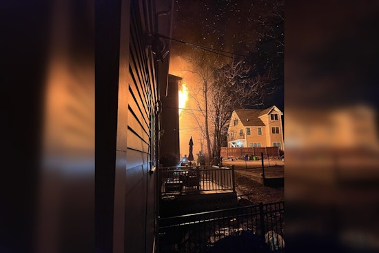 Boston Firefighter Injured, Seven Displaced in Evening Blaze at Roxbury Triple-Decker