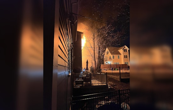 Boston Firefighter Injured, Seven Displaced in Evening Blaze at Roxbury Triple-Decker