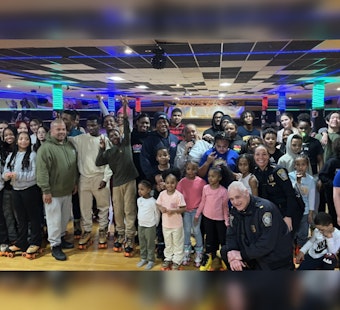 Boston Police Department Hosts Skating & Trivia Night to Celebrate Black History Month