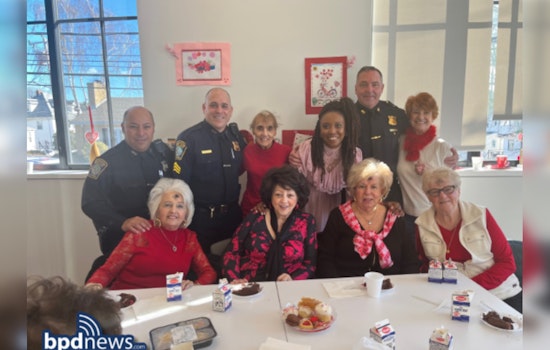 Boston Police Officers Share Valentine's Day Joy with East Boston Seniors in Community Celebration