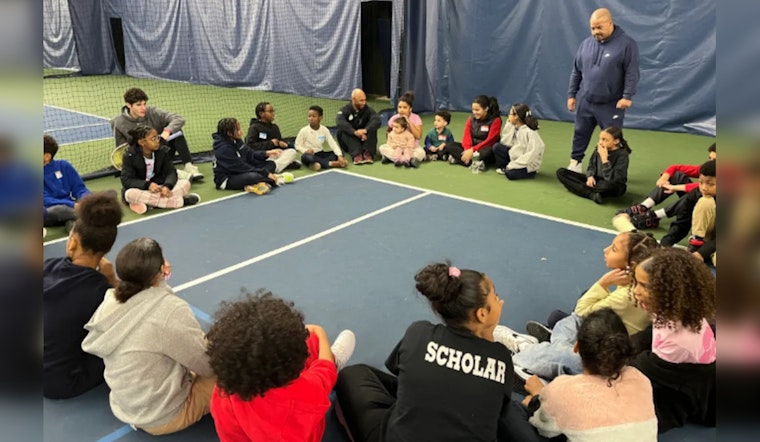 Boston Police Partner with Sportsmen's Tennis Center for 'Volley Against Violence' Youth Program