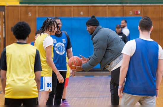 Boston Police Swap Badges for Baskets in Friendly Game Against East Boston High Eagles