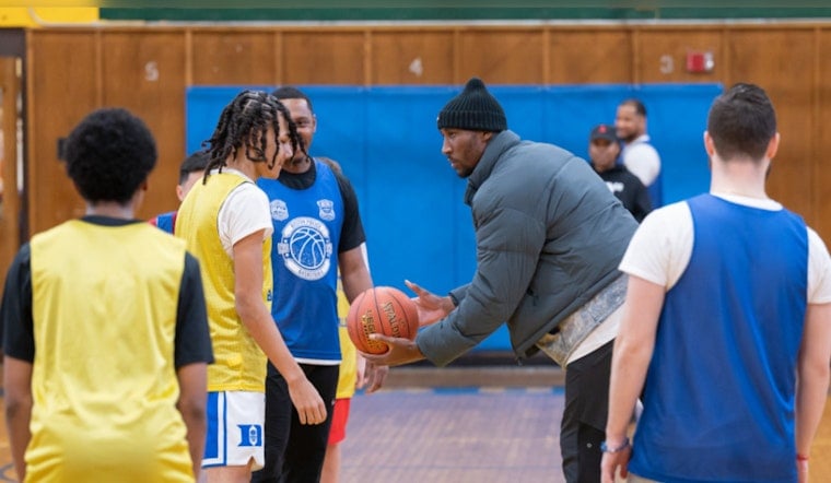 Boston Police Swap Badges for Baskets in Friendly Game Against East Boston High Eagles