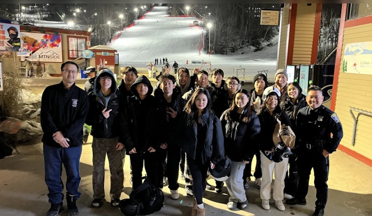Boston Police Trade Badges for Snowboards to Strengthen Bonds with Local Teens on Wachusett Mountain