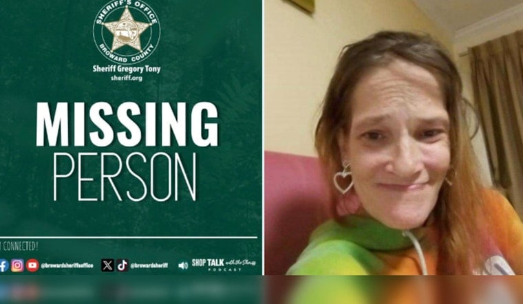 Broward Sheriff's Office Seeks Public's Help in Search for Missing Woman Last Seen at Fort Lauderdale Airport