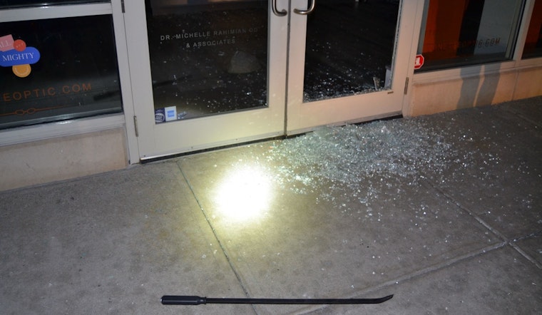 Burglars Shatter Door, Loot Eyewear Store at Derby Street Shoppes in Hingham