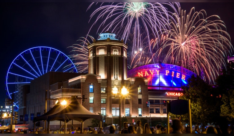Chicago's Navy Pier Debuts Valentine's Day Fireworks Extravaganza with Centennial Wheel Romance