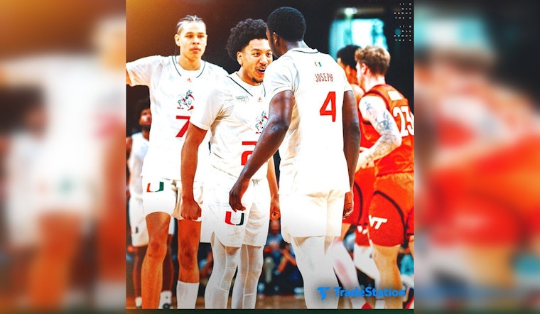Cleveland's Double-Double Fuels Miami Hurricanes to Victory Over Virginia Tech, 82-74
