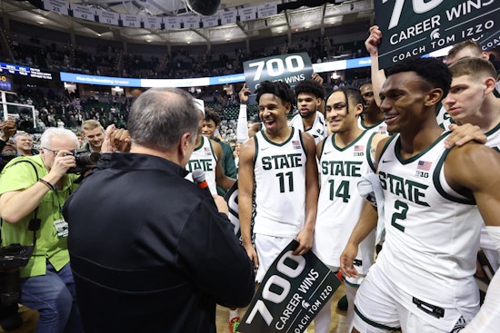 Coach Tom Izzo Celebrates 700th Win as Michigan State Dominates Rivalry Game Against Michigan, 81-62