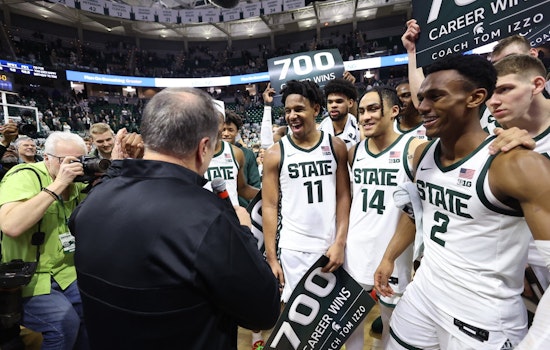 Coach Tom Izzo Celebrates 700th Win as Michigan State Dominates Rivalry Game Against Michigan, 81-62