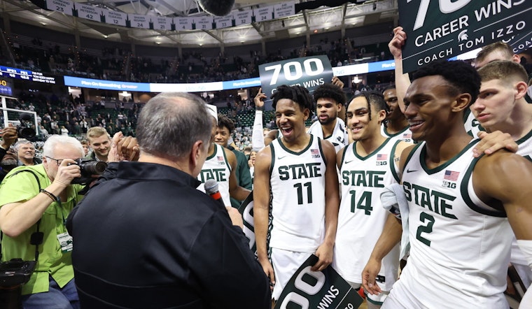 Coach Tom Izzo Celebrates 700th Win as Michigan State Dominates Rivalry Game Against Michigan, 81-62