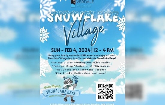 Coon Rapids Invites Families to Free Winter Wonderland Event at Snowflake Village