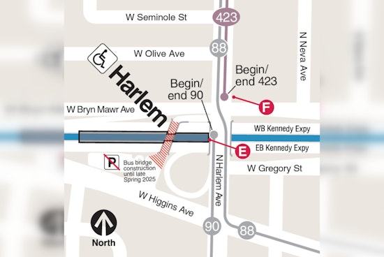 CTA Announces $19.6M Reconstruction of Harlem Blue Line Station Causing Detours and Service Changes in Chicago