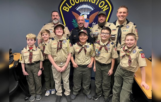 Cub Scouts of Pack 374 Engage Bloomington PD, Embark on Civic Learning Journey