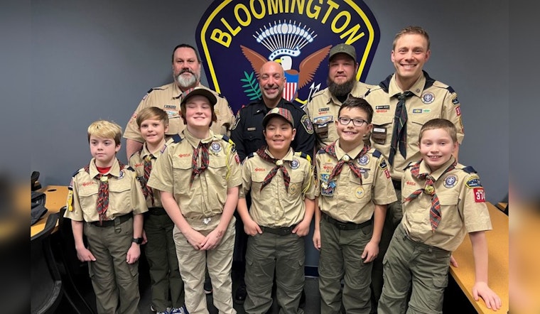 Cub Scouts of Pack 374 Engage Bloomington PD, Embark on Civic Learning Journey