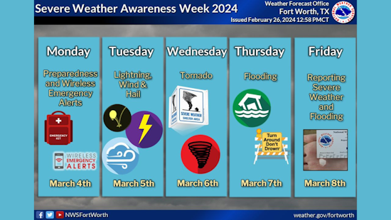 Dallas County Sheriff's Dept and National Weather Service Team Up for Severe Weather Awareness Week
