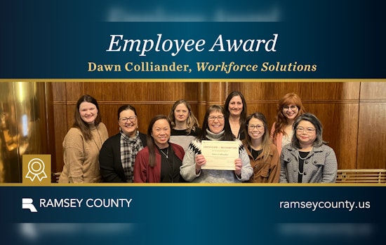 Dawn Colliander Honored with Employee Achievement Award for Exceptional Service in Ramsey County