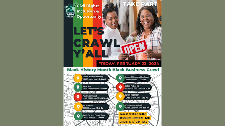 Detroit Honors Black History Month with Annual Black Business Crawl Spotlighting Local Enterprises