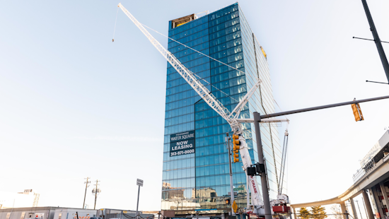 Detroit's Skyline Transformed with Opening of New All-Glass High-Rise on Historic Joe Louis Arena Site