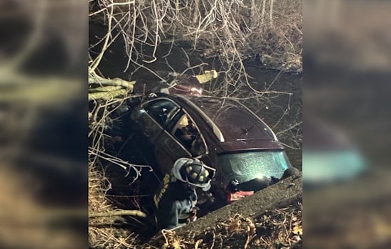 Driver Exits SUV Unharmed After Plunge into Westborough's Assabet River