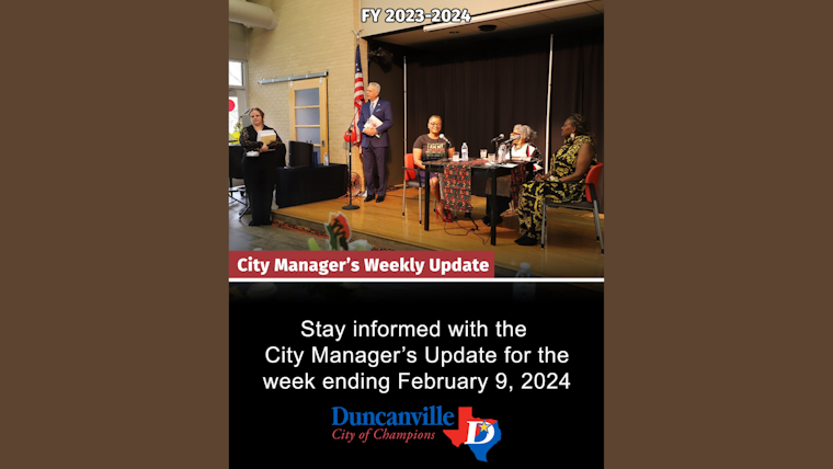 Duncanville Enhances Civic Engagement with Regular Updates from City Manager on Local Governance
