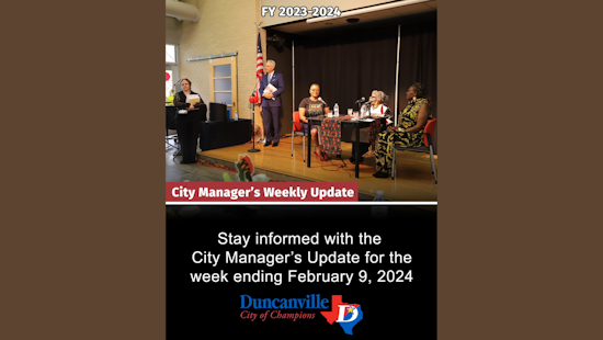 Duncanville Enhances Civic Engagement with Regular Updates from City Manager on Local Governance