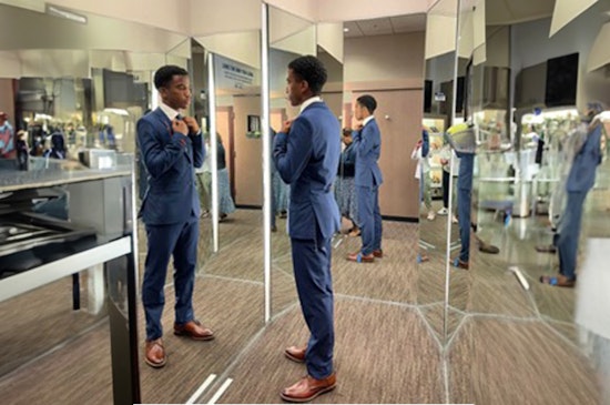 East Valley High School Students Outfitted for Success by EVWL and Men's Wearhouse