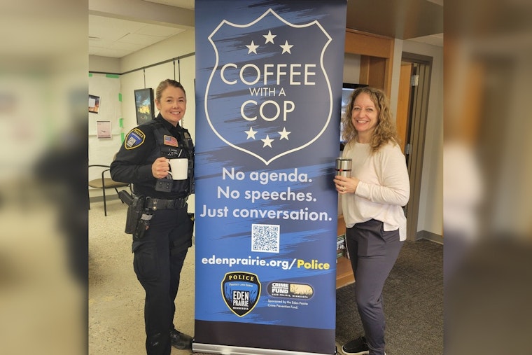 Eden Prairie Residents Engage with Local Law Enforcement at 'Coffee with a Cop' Event